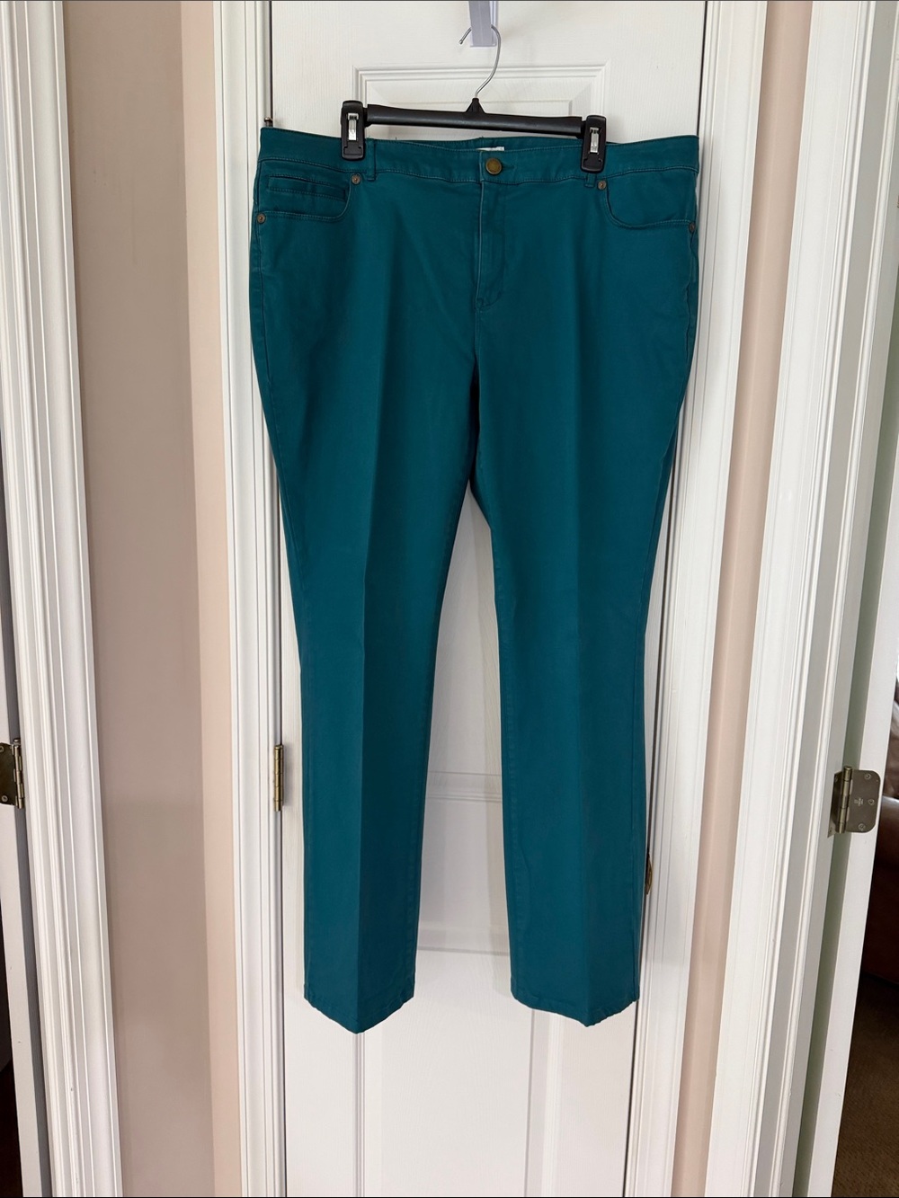 Coldwater Creek Teal Women's Straight-Leg Jeans; Size 18